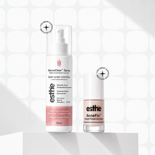 BacneClear Body Acne Spray + AcneFix Instant Pimple Corrector Combo