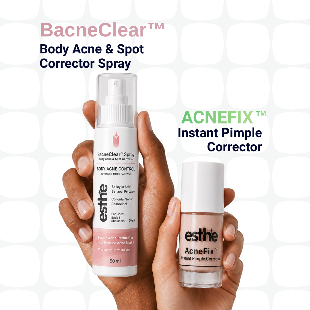 BacneClear Body Acne Spray + AcneFix Instant Pimple Corrector Combo