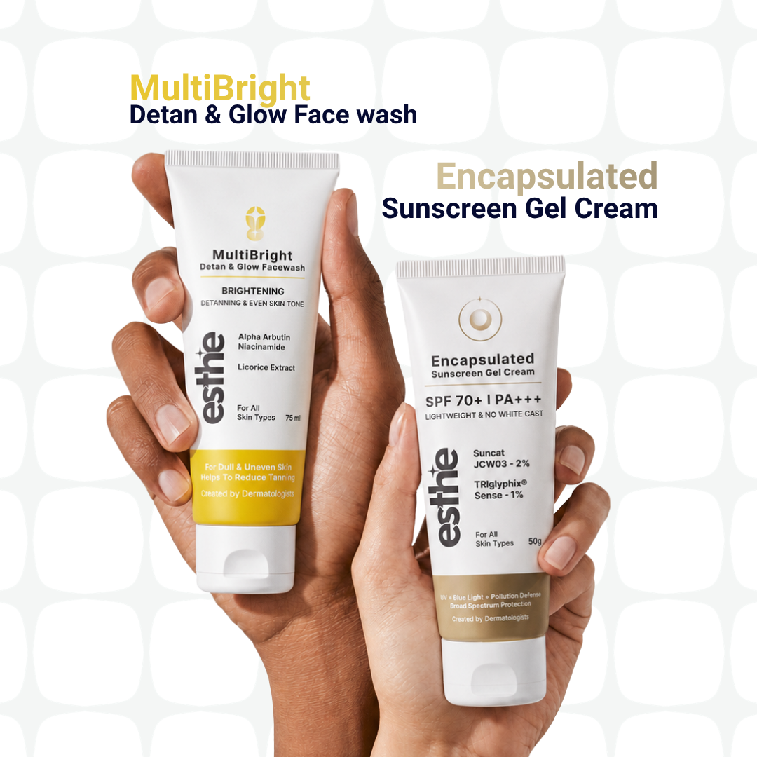 Encapsulated Sunscreen + Multibright Detan & Glow Facewash Combo