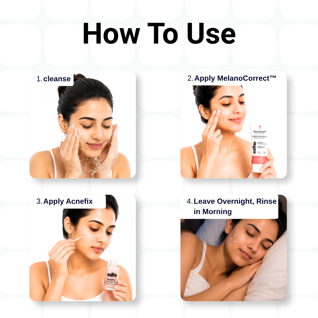 Melano Correct Spot Corrector + Acne Fix instant pimple Corrector Combo