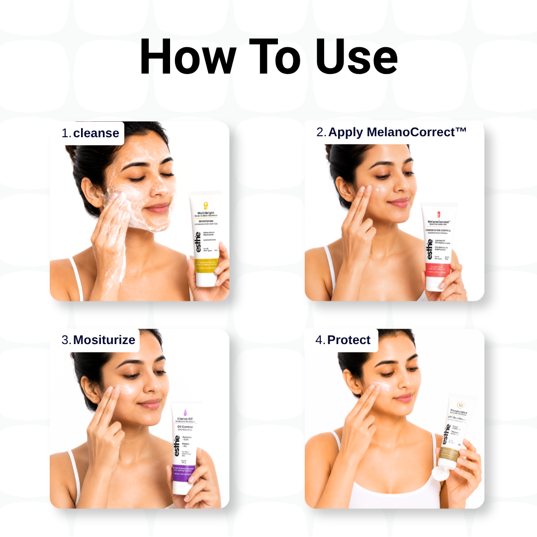 MultiBright Detan & Glow Facewash + MelanoCorrect™ Spot Corrector + Encapsulated Sunscreen Combo