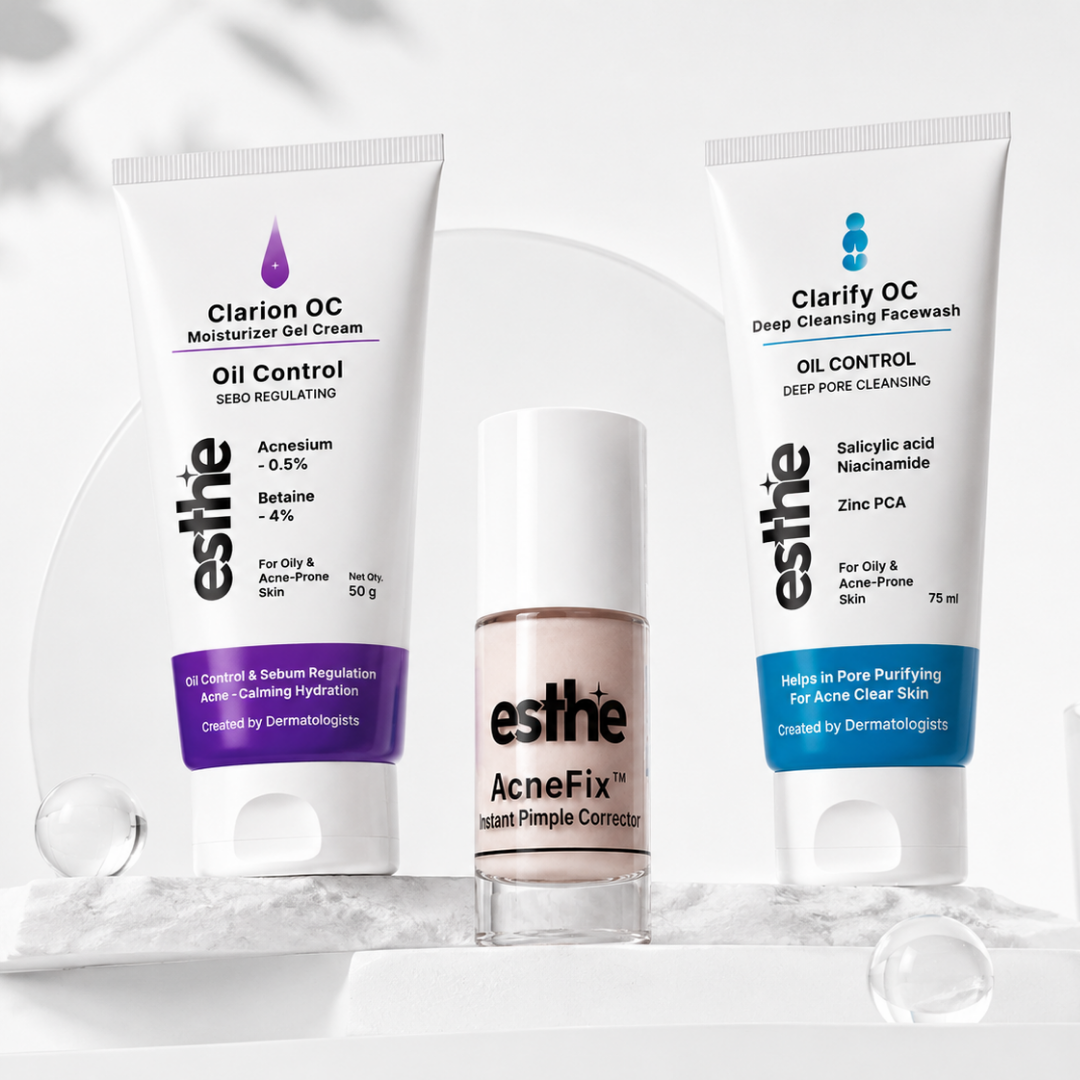Clarion OC Moisturizer + Acne Fix instant Pimple Corrector + Clarify OC Deep Cleansing Facewash