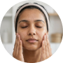 Wet your face before applying so the cleanser spreads evenly and feels comfortable on skin.